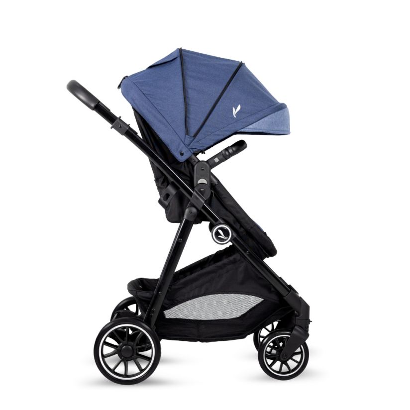 Coche Milan Premium Baby Azul con Portabebé
